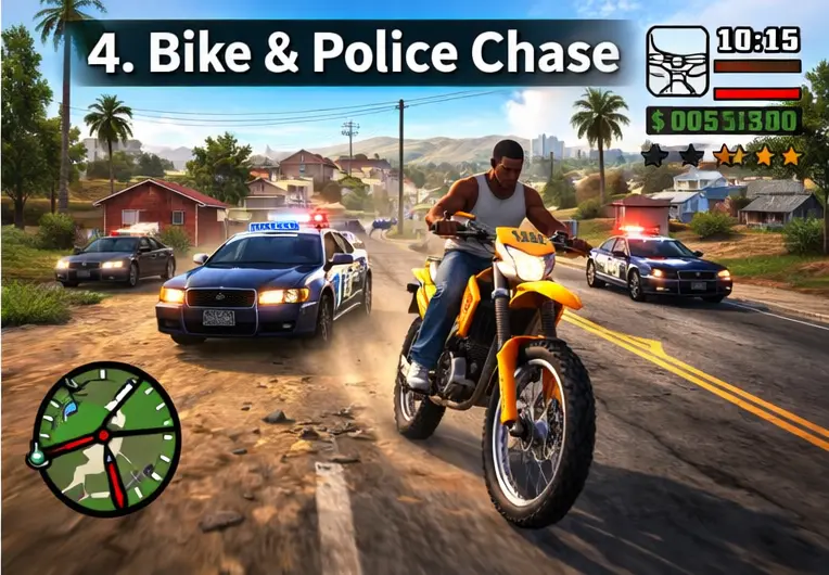 GTA San Andreas mod apk bike