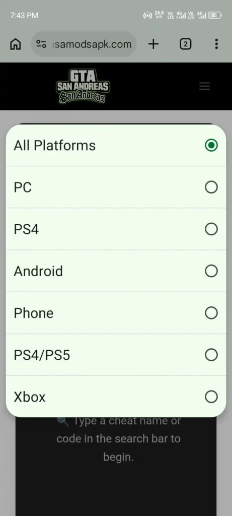 gta cheat codes finder platforms