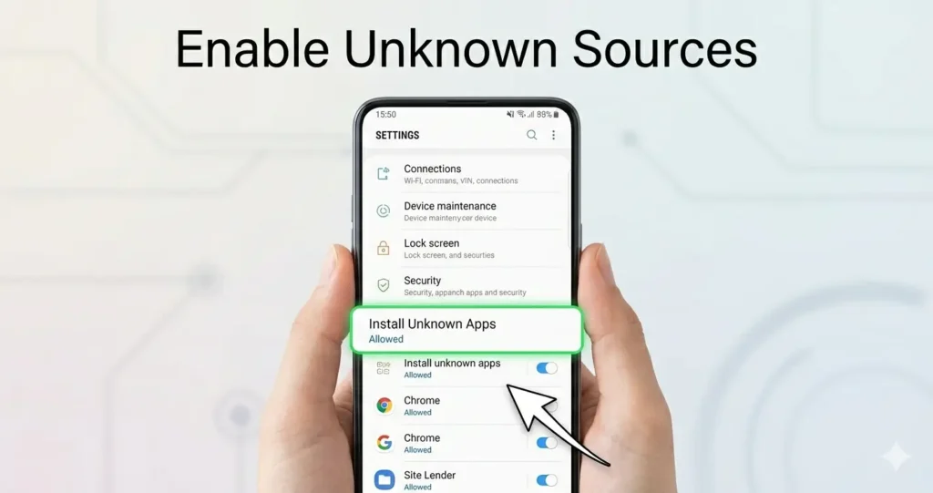 Enable unknown sources Android GTA SA install fix