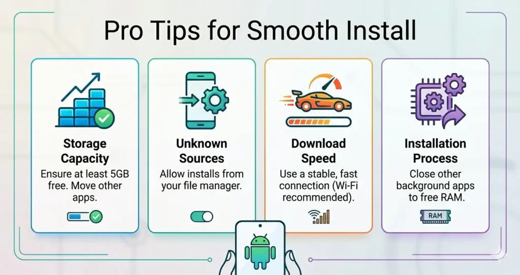 GTA SA Android tips for smooth installation