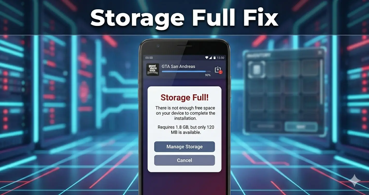 Fix GTA SA not installing due to low storage Android